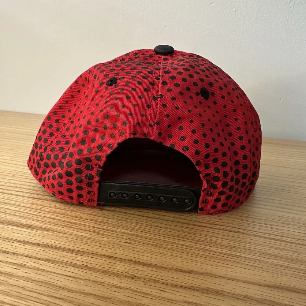 Atlanta Braves Vintage Snapback Hat Cap Black Red Splatter‎